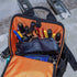 Klein Tools 55559 Stand-Up Zipper Bag Tool Pouch with Carabiners, 7-Inch Blue and 14-Inch Gray Utility Bags with Reinforced Bottom, 2-Pack...