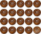 uxcell 50Pcs Wooden Buttons, 18mm(3/4") 4 Hole Round Wood Sewing Button Craft for Sewing DIY Craft Clothing, Coffee...
