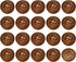 uxcell 50Pcs Wooden Buttons, 18mm(3/4") 4 Hole Round Wood Sewing Button Craft for Sewing DIY Craft Clothing, Coffee...