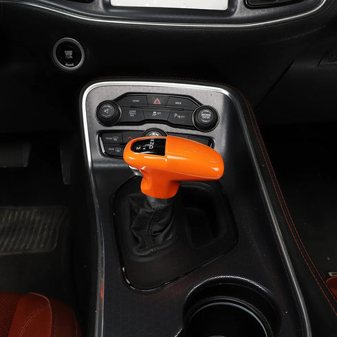 Voodonala for Challenger Charger ABS Gear Shift Shifter Knobs Cover Trim for 2015-2024+ Dodge Challenger Charger Interior Accessories 2018-2024+ D...