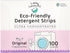 Eco Friendly, Plant Powered Laundry Detergent Strips - 100 Loads - Fragrance Free, Unscented, Ultra Concentrated, Earth Friendly No Plastic - Ligh...
