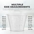 Graduated 1 oz. Plastic Medicine Cups, Detailed Liquid Measurements for Medications, Clear Containers, Disposable or Reusable, Supports Adults and...