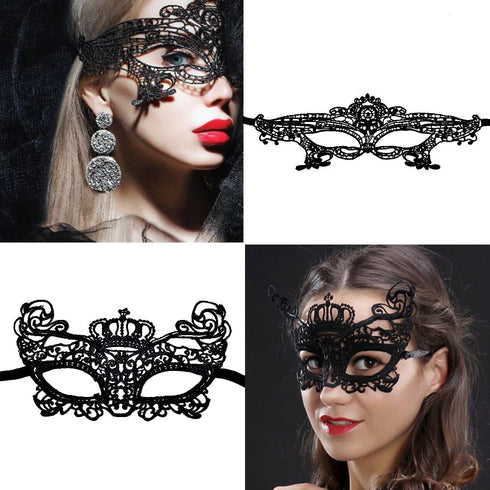 15 Packs Women's Sexy Flexible Lace Masks Eye-mask for Ball Party Venetian Masquerade Costume - Black...