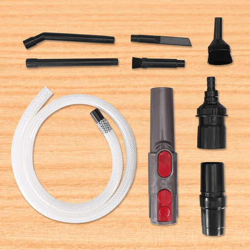 9Pcs Mini Micro Vacuum Cleaners Adapter Tool, Flexible Extension Crevice Tool Compatible, Car Vehicle Cleaning Kit Designed for DC35 / 45/58 / 59/...