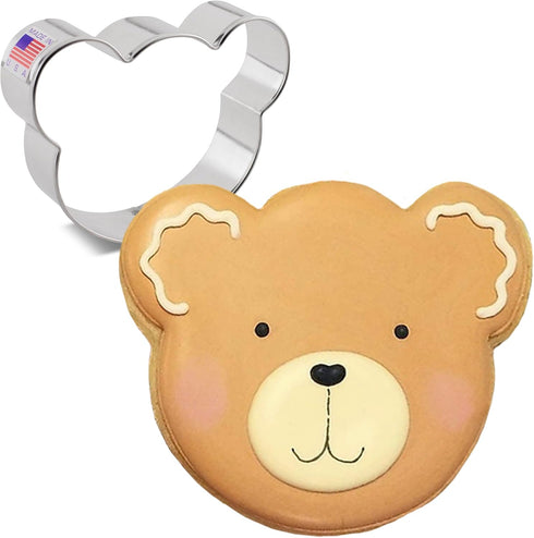 Ann Clark Cookie Cutters Bear Sandwich Cutter Cookie Cutter 3.5" Made in USA...