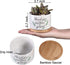 Teacher Appreciation Gift, Thank You for Helping Me Grow Ceramic Succulent Plant Pot Planter for Indoor Outdoor Use, Best Teacher Birthday Retirem...