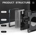 Protective Case for iPad Air 6th Generation 11-inch M2 2024, A2902/A2903/A2904 Case, iPad Air 5th 2022/Air 4th Gen Case 10.9 Inch with Kickstand/H...