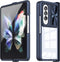 Compatible with Samsung Z Fold 4 Case with Camera Lens Protector Slide Black,Phone Samsung Galaxy Z Fold 4 Case Silicone Transparent Shockproof Lu...