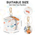 Baby Pacifier Case with Clip, Baby Pacifier Holder Pouch Box for Diaper Bag, Holds 2 Pacifiers for Travel Outdoor Activities, Small Baby Utensils,...