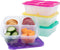Bentgo Easyboxes 4-Compartment Snack Containers - 8-Piece Set with 4 Trays & 4 Custom-Fit Lids to Seal in Freshness - Reusable Food Storage & Meal...