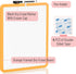 Mr. Pen- Dry Erase Board, 14” x 11” with a Black Dry Erase Marker, Orange Frame, Small White Board, White Board for Kids, White Board for Students...