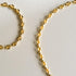 espere Puff Mariner Chain Link Necklace in Gold | Hollow Puffy Puffed Mariner Anchor Link Chain Layering Necklace Adjust 16 to 18 Inch...