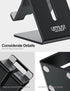 Urmust Desk Cell Phone Stand Holder Aluminum Phone Dock Cradle Compatible with Switch, for iPhone 14 13 12 11 Pro Xs Xs Max Xr X 8 7 6 6s Plus 5 5...