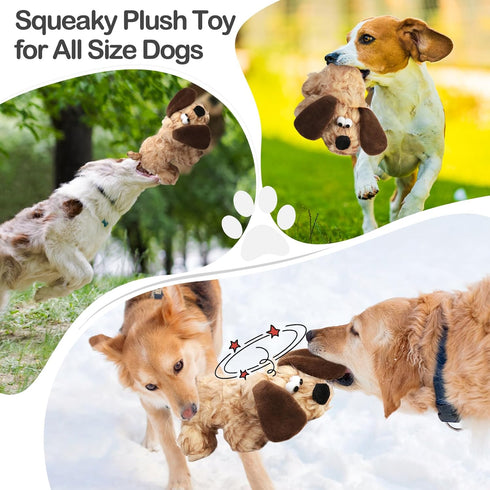 Plush Dog Toy, Squeaky & Stuffed Puppy Toy, Small & Medium Dog Toy...
