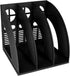 SAYEEC Magazine Holder Sturdy Binder Holder Desk File Sorter Plastic File Folder Organizer Stand Book Shelf Dividers Vertical Storage Rack Desktop...