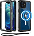 Beeasy for iPhone 12 Waterproof Case (6.1") Compatible with MagSafe - 360 Degree Outdoor Protective Case iPhone 12 Magnetic Phone Case, Armored Ca...