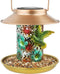Solar Bird Feeder for Outdoors Hunging, Gifts for Mom Grandma Women, Metal Waterproof Outside Wild Bird Feeders,Cardinals Feeders, Gifts for Bird ...