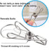 CenYouful Stainless Steel Round Hanging Drying Rack with 20 Clips for Drying Socks, Baby Clothes, Bras, Towel, Underwear, Hat, Scarf, Pants, Glove...