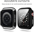 Haojavo 12 Pack Case with Tempered Glass Screen Protector Compatible for Apple Watch 44mm SE (2nd Gen) Series 6 5 4 SE, Full Hard PC Scratch Resis...