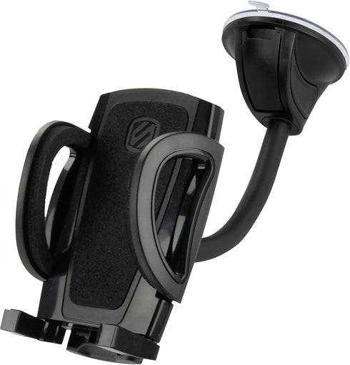 Scosche IHW10 4-in-1 Car Phone Holder Windshield, Dashboard, Vent, Cup Mount with Suction Cup | Dash, Vent or Windshield Mount | Stick Grip Suctio...