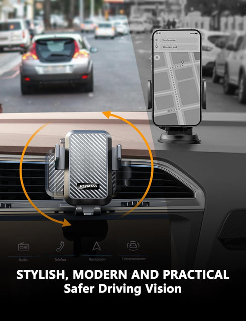 Wireless Car Charger, 15W Fast Charging Auto Clamping Car Charger Cell Phone Holder Mount Vent for iPhone 15 14 13 12 Mini Pro Max 11 XR XS X, Sam...