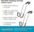 High Road Car Hooks for Purses and Bags with Leather Trim - Unbreakable Headrest Car Hooks for Large Purse Straps and Heavy Bags up to 40 lbs - Se...