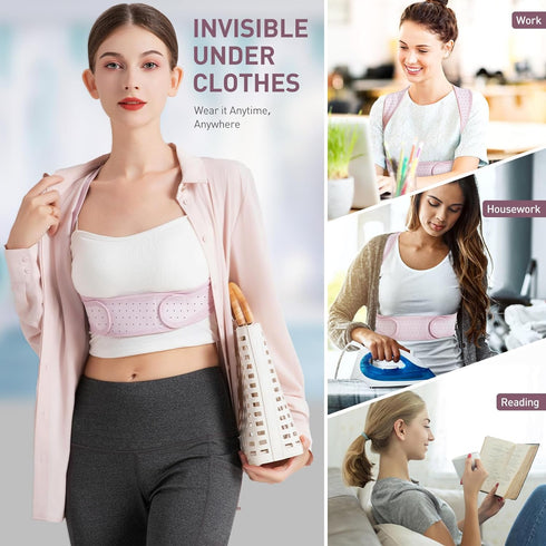 Posture Corrector For Women, Adjustable Back Brace For Posture, Back Posture Corrector Providing Pain Relief From Lumbar, Neck, Shoulder, And Clav...