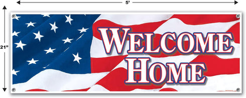 Welcome Home Sign Banner Party Accessory (1 count) (1/Pkg)...