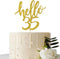 Hello 35 Cake Topper – 35th Birthday / 35th Anniversary Party Cake Decoration, 35th Birthday / 35th Anniversary Party Decorations Supplies (Gold, ...