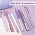 WRITECH Gel Pens Journaling Highlighters: Journal Set Aesthetic Assorted Pastel Color Ink 0.5mm Fine Point Retractable 0.7mm Black Pen Smooth Writ...