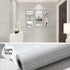 Linen Textured Fabric Wallpaper,Peel and Stick 3D Wallpaper Self-Adhesive Wallpaper Removable Wallpaper for Cabinets Counter Top Bedroom(Light Gra...