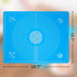 Silicone Baking Mat for Pastry Rolling Dough with Measurements,19.7" x 15.7" BPA Free Non stick and Non Slip Blue Table Sheet Baking Supplies for ...