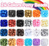 DULEFUN Pony Beads Bracelet Making Kit 24 Colors Kandi Pony Beads with Letter Alphabet Clay Heart Beads and Charms Hair Beads Braids for Women Gir...