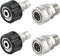 Pressure Washer Adapter Set, M22 14mm to 3/8 Inch Quick Connect, Pressure Washer Quick Connect Fittings, Stainless Steel...