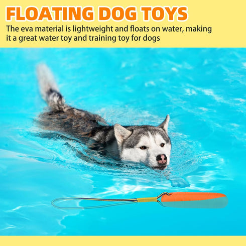 PUPTECK Interactive Dog Pool Toys Water Floating Toys Fetch Training Bumpers 2 Pack...