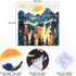 SENYYI Mountain Tapestry Wall Hanging Forest Trees Art Tapestry Sunset Tapestry Road in Nature Landscape Home Decor for Room (59.1 x 59.1 inches)...
