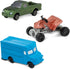 Safari Ltd On the Road TOOB - Figurines: Semi-Truck, Motorcycle, Police Car, School Bus, Sports Car, Delivery Truck, Pick-Up, ATV, Fire Truck - Ed...