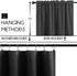 KOUFALL Basement Window Curtains,18 Inch Length Small Blackout Mini Blinds for Transom Windows Well Covers Cafe,Charcoal Dark Grey...