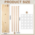 Threehoney Wooden Ribbon Rack Storage Ribbon Organizer Spool Holder Washi Tape Organizer Wire Spool Stand Holder for Sewing Craft Mesh Wreath Croc...