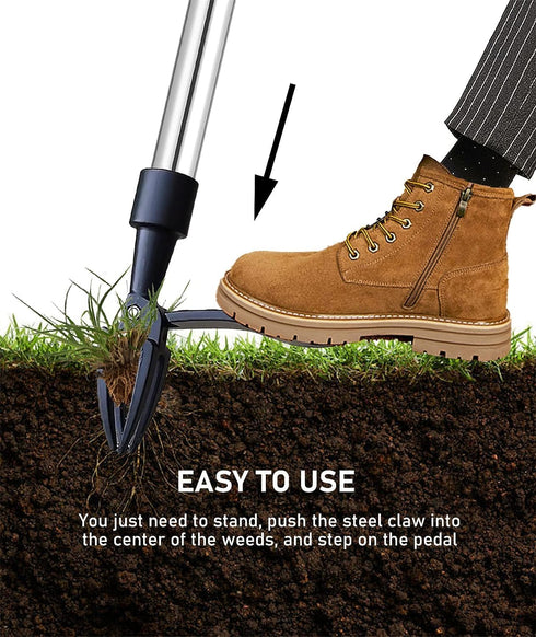 Stand Up Weed Puller Tool with Long Handle for Garden Lawn,Weed Picker with Long Handle Up to 39inch Weed Remover Tool Without Bending or Kneeling...