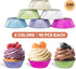 240pcs Metallic Foil Cupcake Liners - Standard Size 2 Inches Paper Muffin Liners, Thick & Sturdy - 6 Colors Baking Cups Cupcake Wrappers, Model BK...