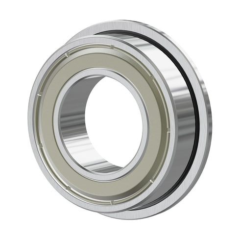 F63800ZZ Flange Ball Bearing 10×19×7mm Double Metal Shielded Flanged Bearing Chrome Steel ABEC-1(P0) Z2 Deep Groove Ball Bearing for Industrial Ma...