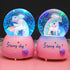 Unicorn Snow Globe for Kids, VECU Snow Globe with Music Perfect Unicorn Music Box for Girls, Granddaughters Babies Birthday ( Manual Snow Drift)...