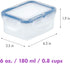 LOCK & LOCK Easy Essentials Food Storage Container Set, 4-Piece -Clear...