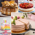 4 Pcs Layer Cake Pan Set, 6 Inch Silicone Round Cake Mold Rainbow Non-Stick Baking Tins for Jumbo Whoopie Pie Cake Vegetable Pancakes Taco Shells ...