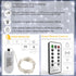6 Pack Fairy Lights Battery Operated Mini String Lights with Timer 2PCS Remote 6.5ft 20LED Cool White Firefly Lights Waterproof Silver Wire Twinkl...