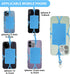 Giantree Mobile Phone Lanyard, Universal Neck Phone Holder Silicone Neck Strap with Card Pocket Phone Lanyard Protective Cover Compatible with Mos...