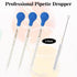 3Pcs Glass Pipettes Dropper, 10ml Graduated Liquid Dropper with Rubber Bulb and Cleaning Brush, Transfer Pipettes for Essential Oil...