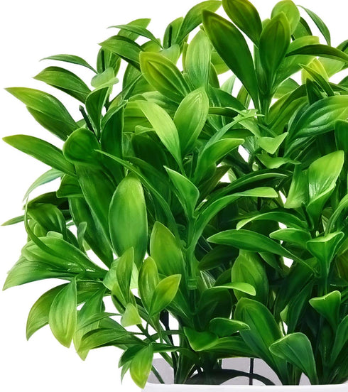 MARTINE MALL 10.3 Inches Faux Eucalyptus Plants Potted Artificial Plants in Pot Faux Plants Indoor Fake Potted Plants Fake Green Plant Bonsai with...