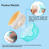 2 Pack Sunscreen Applicator for Kids, TemBelle Suntan Lotion Applicator Cream Brush Set with Protective Caps, Sunblock Applicator for Kids Baby To...